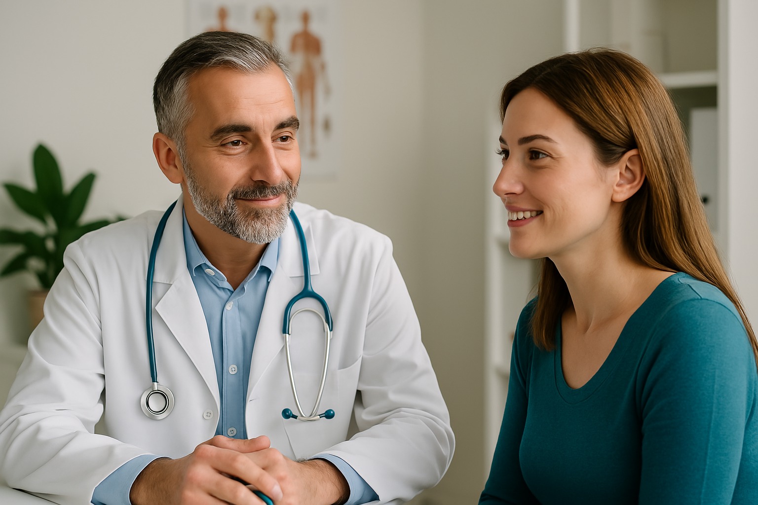 Doctor and patient shaking hands